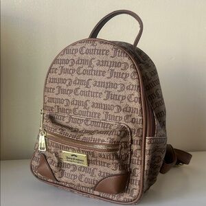 Juicy Couture Brown Monogram Backpack